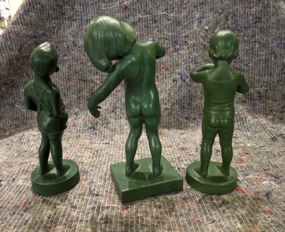 SET OF THREE ROYAL COPENHAGEN FIGURES View V