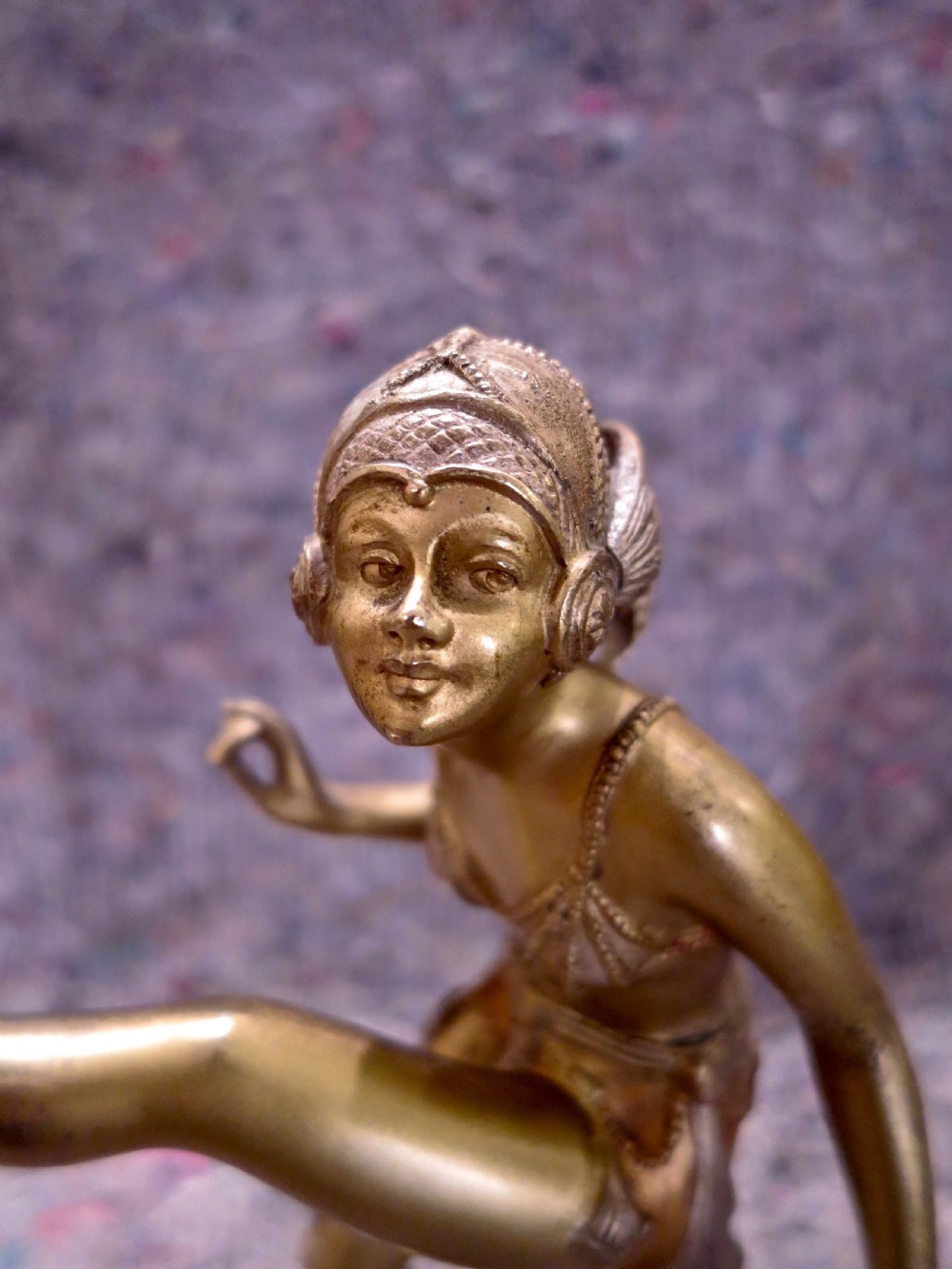 ART DECO GILT BRONZE FIGURE View IV