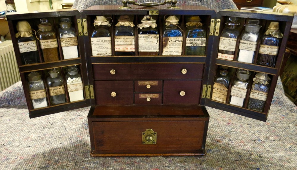 FULLY FITTED APOTHECARY'S CABINET