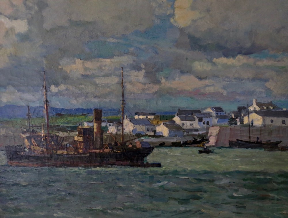 N.SOTHEBY PITCHER: FINE MARINE OIL PAINTING View III