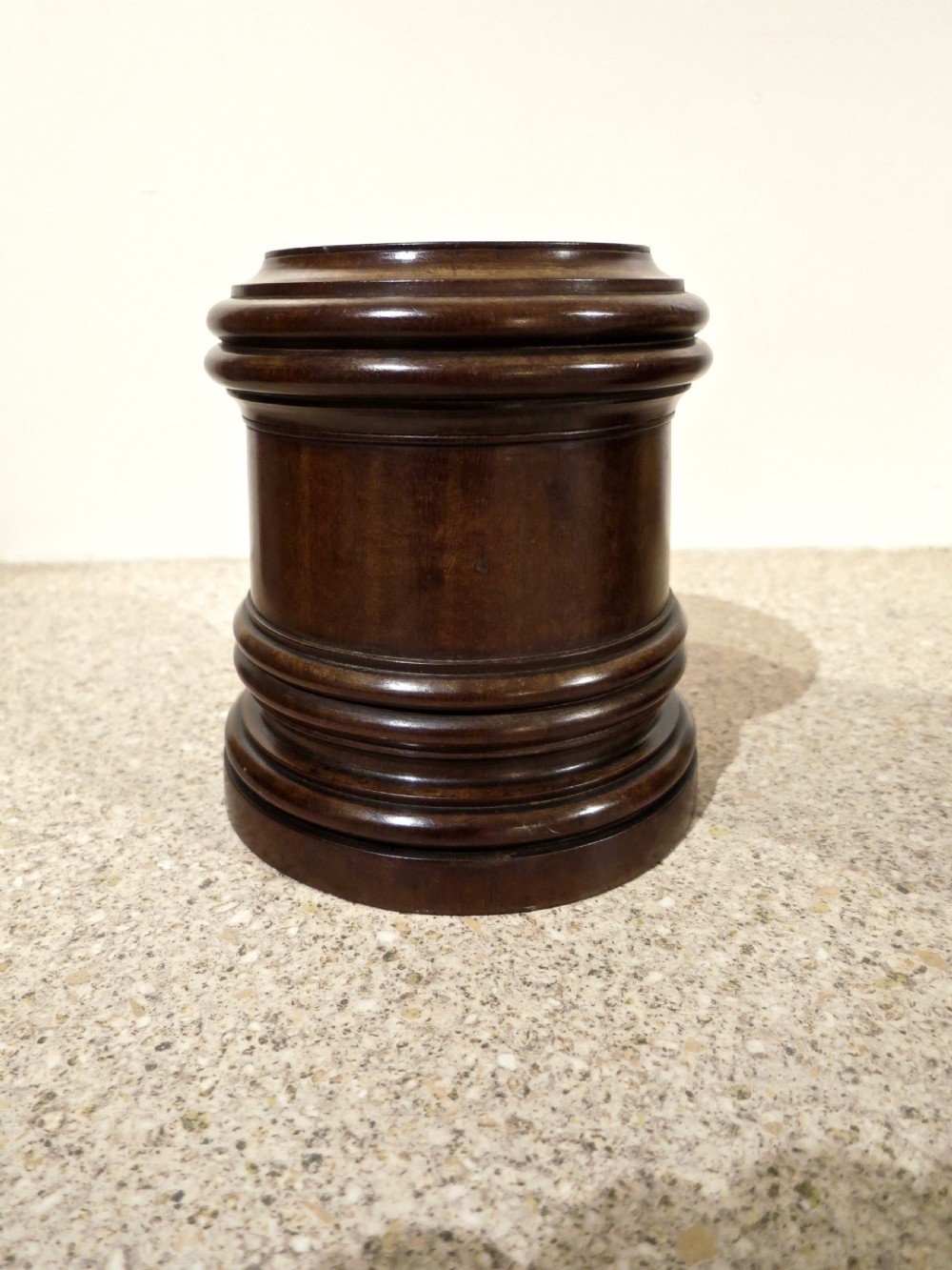 PAIR OF CUBAN MAHOGANY TREEN BOTTLE STANDS.  View II