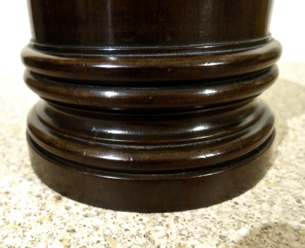PAIR OF CUBAN MAHOGANY TREEN BOTTLE STANDS.  View III