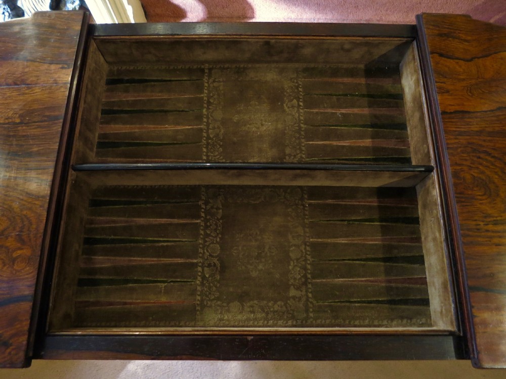 REGENCY GAMES; SOFA & LIBRARY TABLE View IV