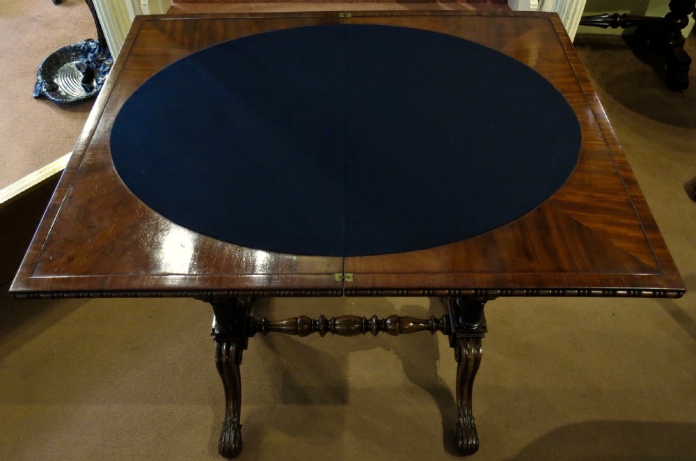 A FINE SMALL CARD TABLE BY GILLOWS... View V