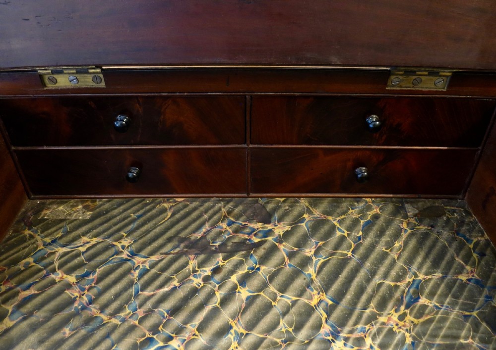 GILLOWS: MAHOGANY SLIDING TOP DAVENPORT  View V