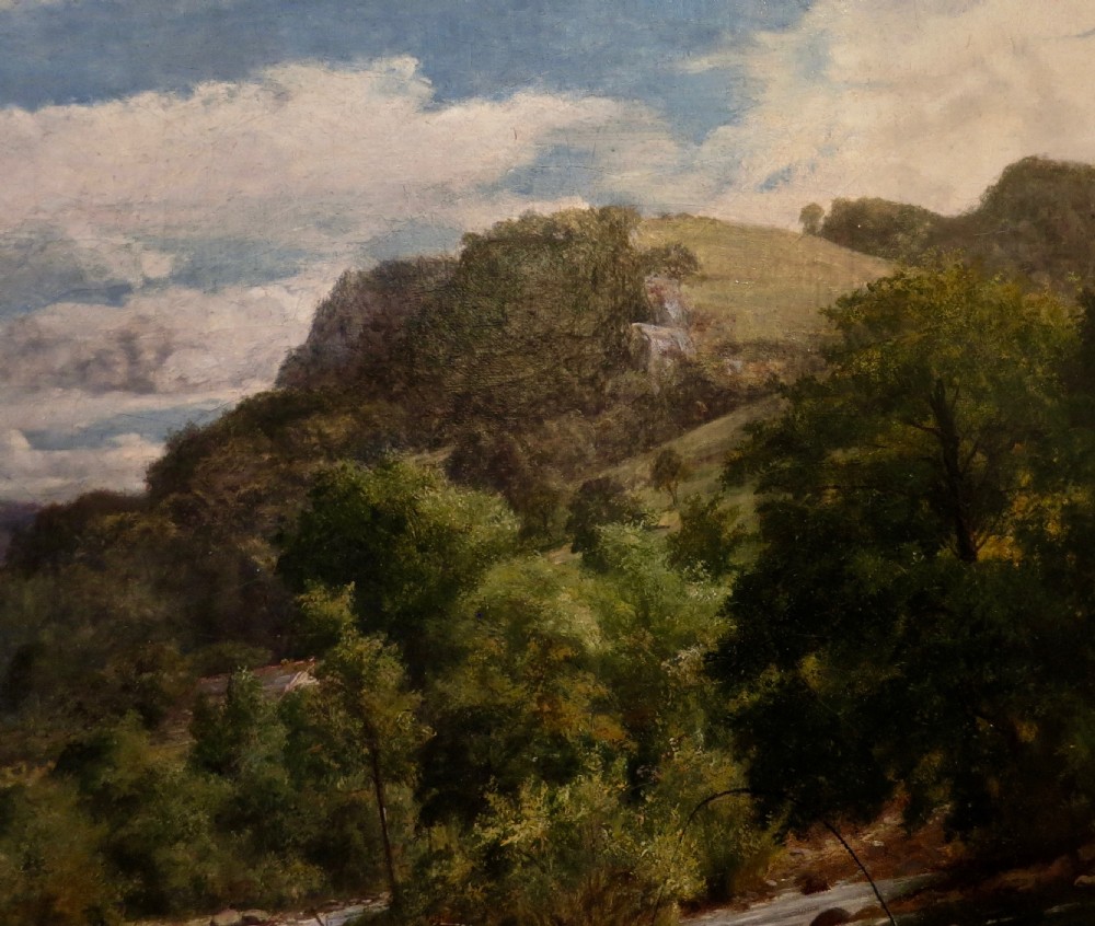 OIL PAINTING: ENGLISH RIVER LANDSCAPE View II