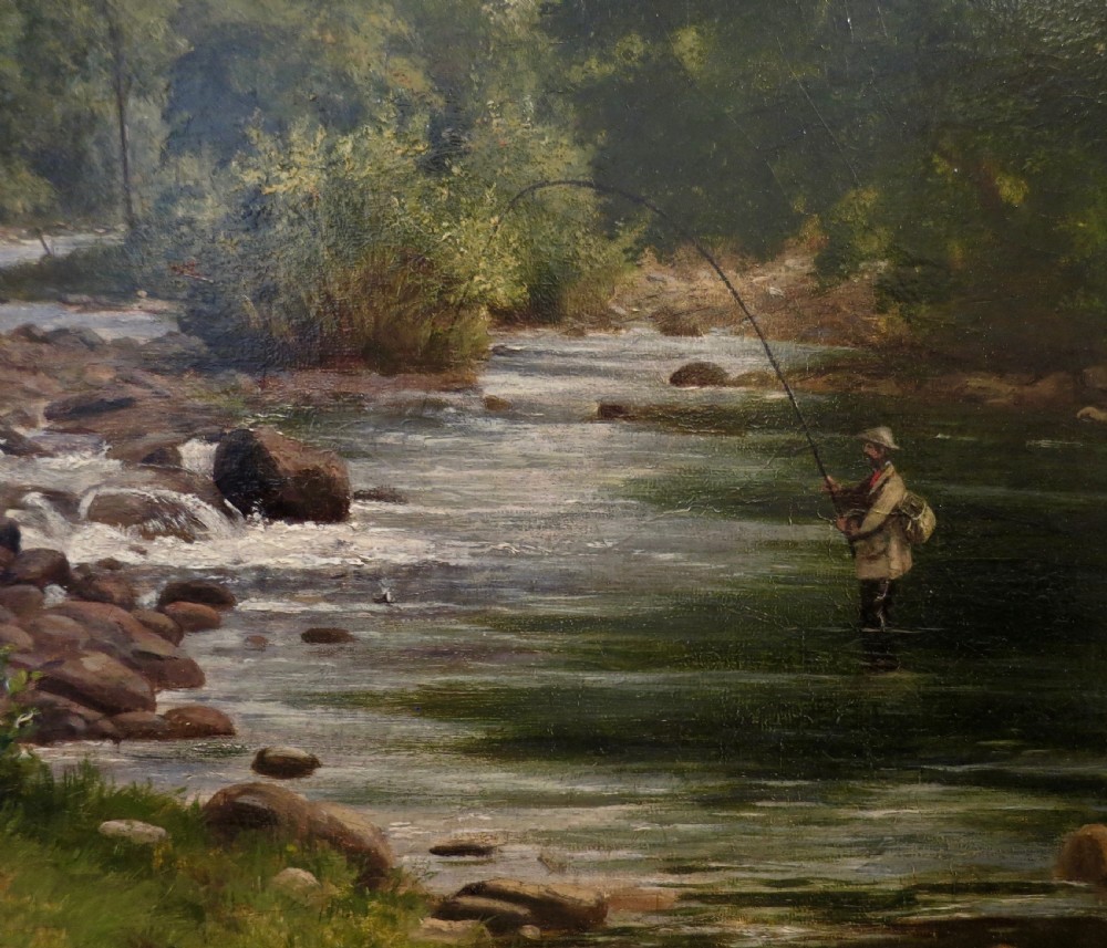 OIL PAINTING: ENGLISH RIVER LANDSCAPE View III