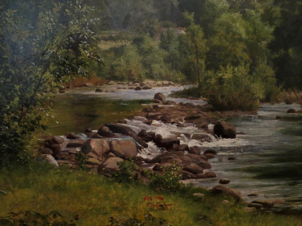 OIL PAINTING: ENGLISH RIVER LANDSCAPE View IV