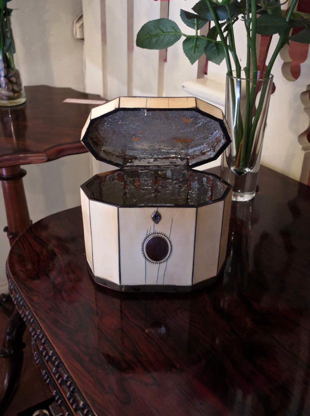 LATE 18TH CENTURY IVORY TEA CADDY View III