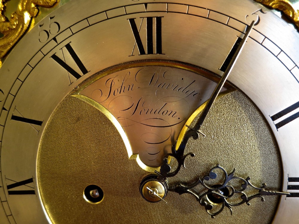FINE LATE 18TH CENTURY BRACKET CLOCK View V