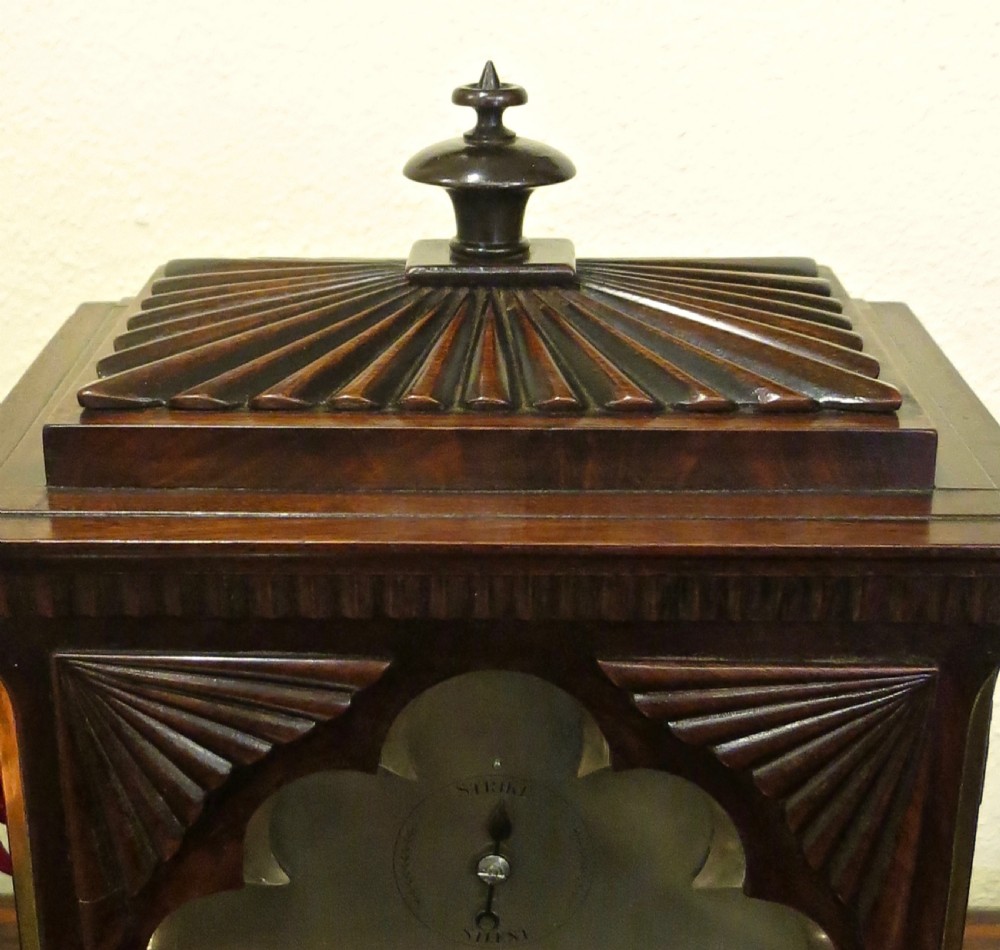 COMPACT REGENCY ROSEWOOD BRACKET CLOCK View III