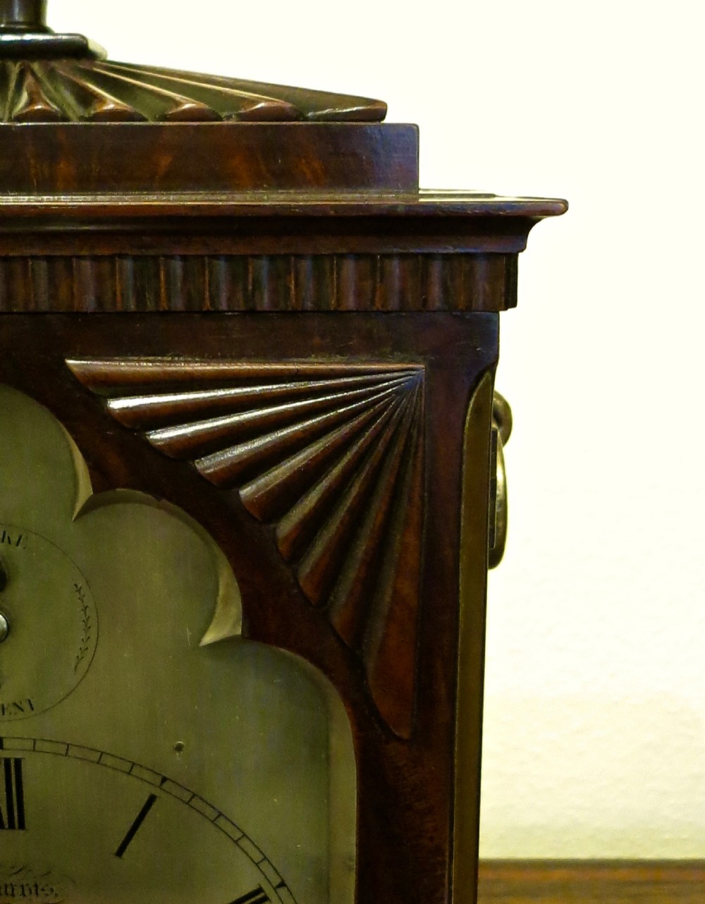 COMPACT REGENCY ROSEWOOD BRACKET CLOCK View IV