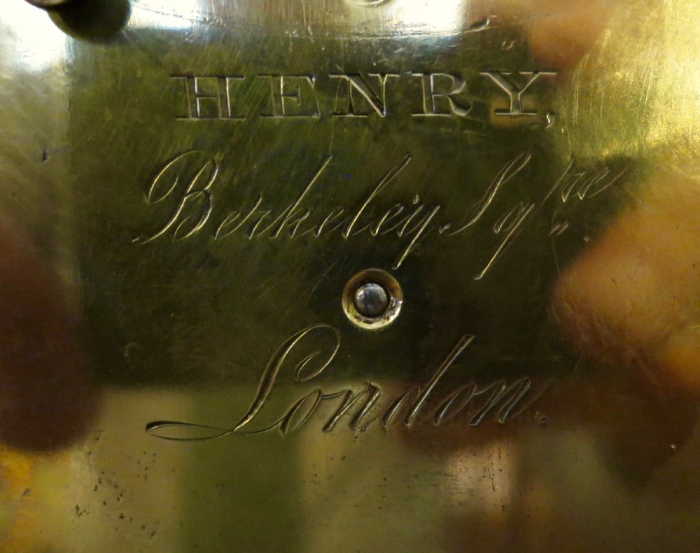 GOOD ENGLISH FUSEE MANTEL CLOCK View VI