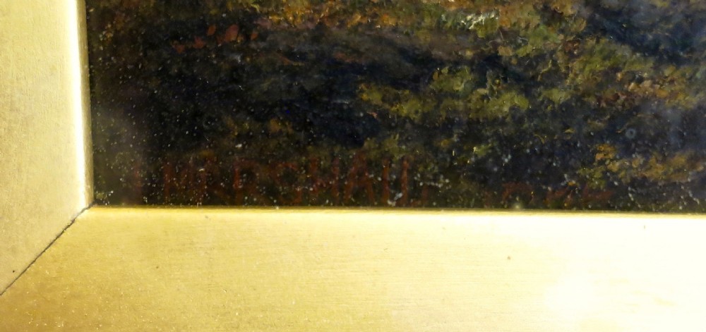 SMALL ENGLISH OIL PAINTING ON PANEL View IV