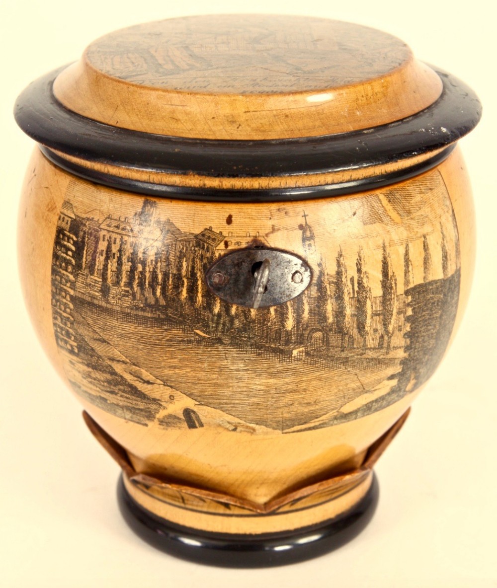 RARE EARLY 19TH CENTURY TEA CADDY