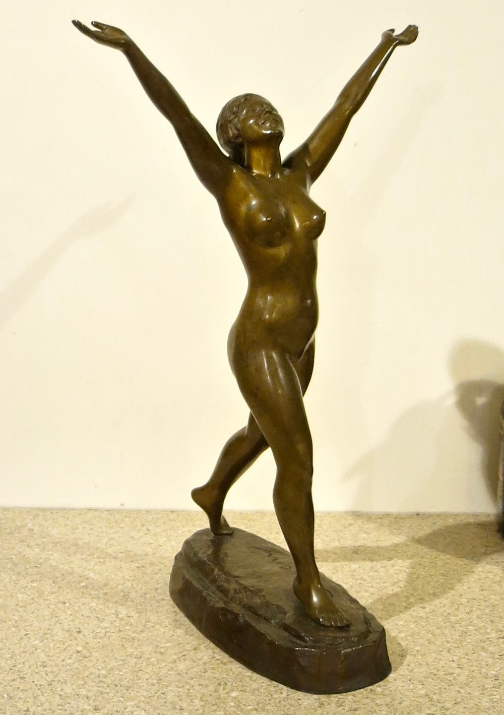 GORGEOUS ART NOUVEAU BRONZE BY EMIL FUCHS