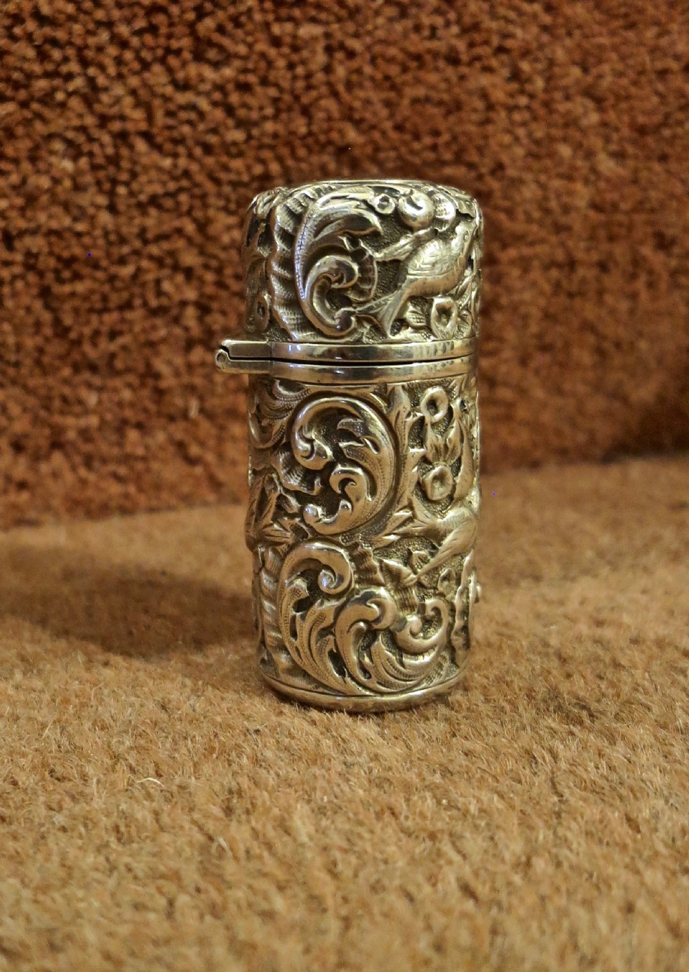SILVER SCENT BOTTLE BY SAMSON MORDAN