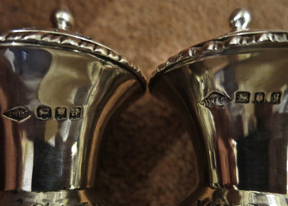 HALLMARKED SILVER SALT & PEPPER POTS View IV