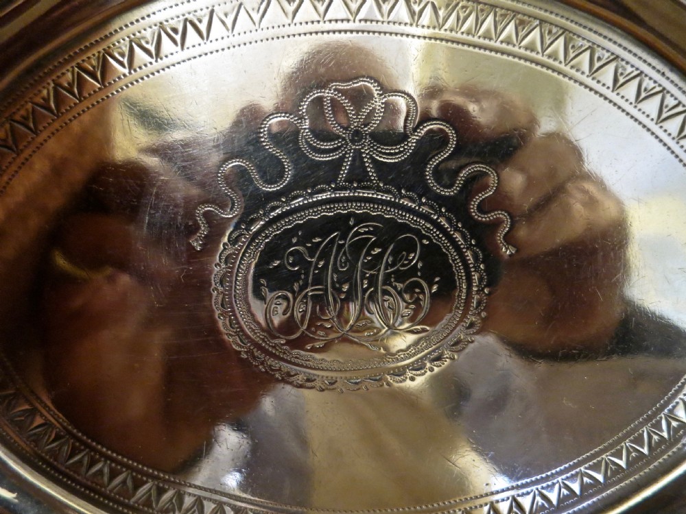 18th CENTURY SILVER TEAPOT STAND View II