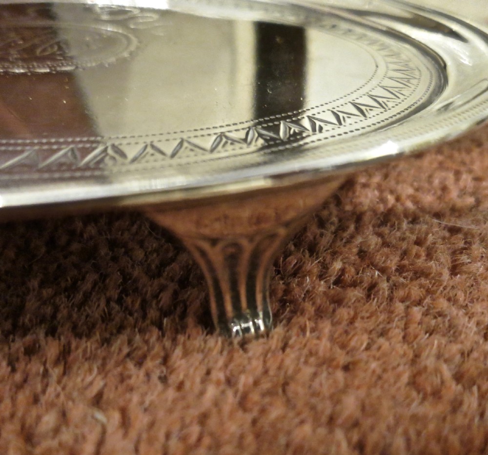 18th CENTURY SILVER TEAPOT STAND View III