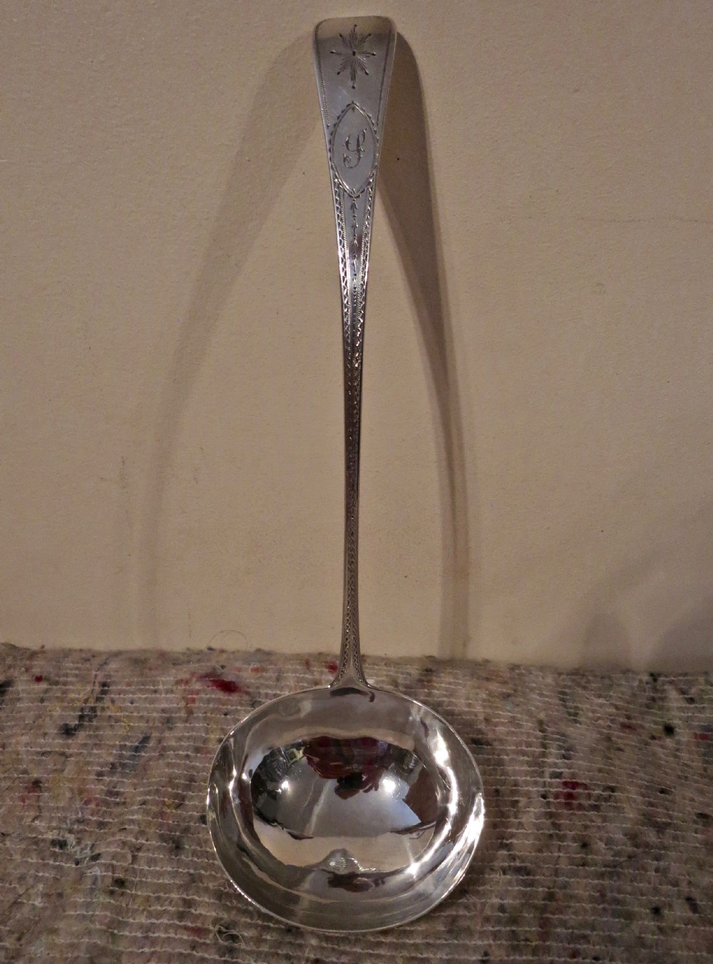 SPLENDID GEORGIAN SILVER SOUP LADLE