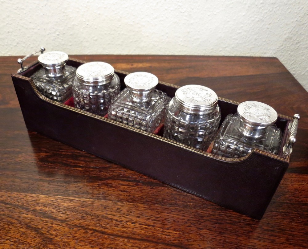 EXCEPTIONAL SILVER FITTED LADYS DRESSING CASE View V