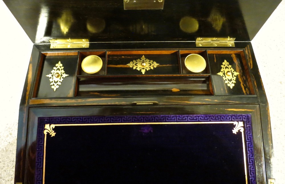 LADY'S WALNUT GILT MOUNTED WRITING BOX View III