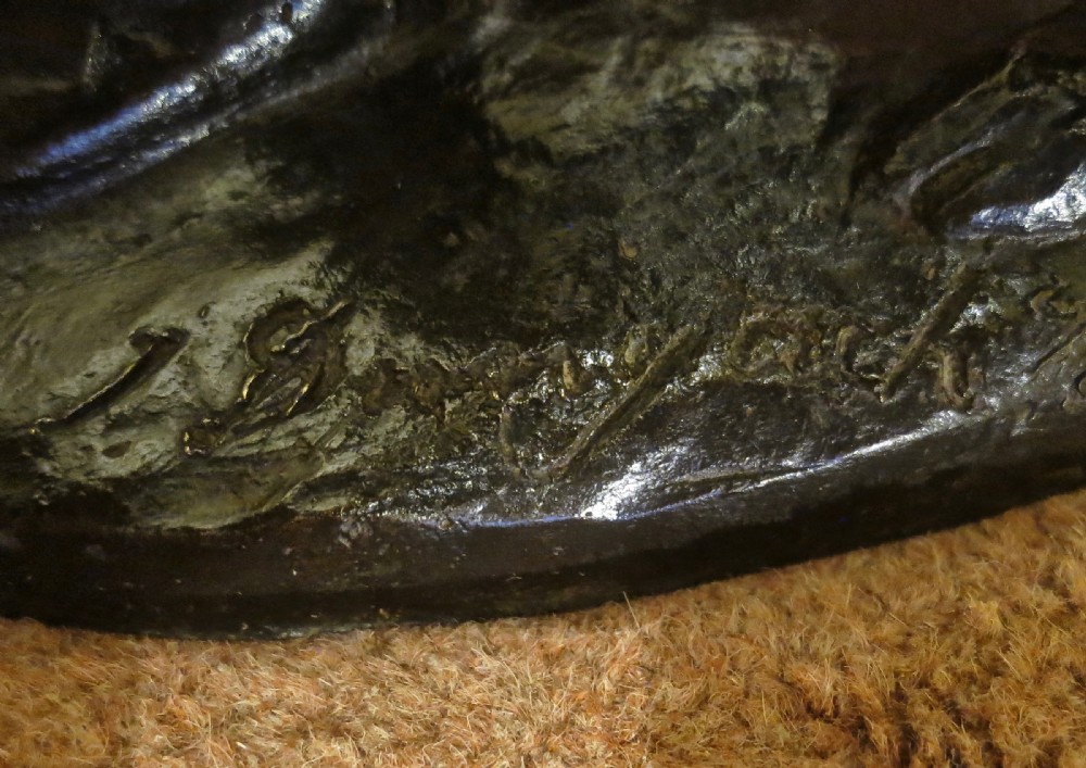 A CHARMING BRONZE: GIRL WITH GREYHOUND View VI
