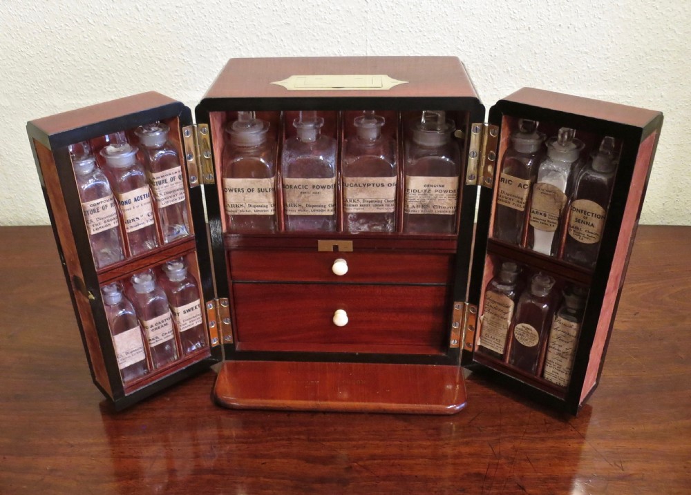 LARGE FULLY FITTED APOTHECARY'S CABINET