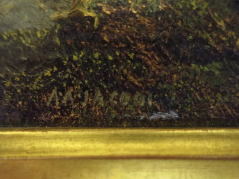 SET OF FOUR 'ANCIENT WOODLAND' OIL PAINTINGS View VI