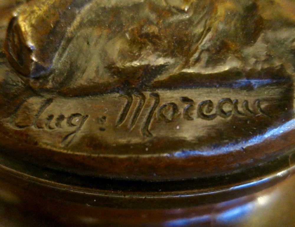 AUGUST MOREAU: BRONZE FLOWER GIRL View V