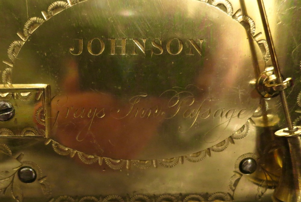 SMALL LATE 18TH CENTURY VERGE BRACKET CLOCK View IV