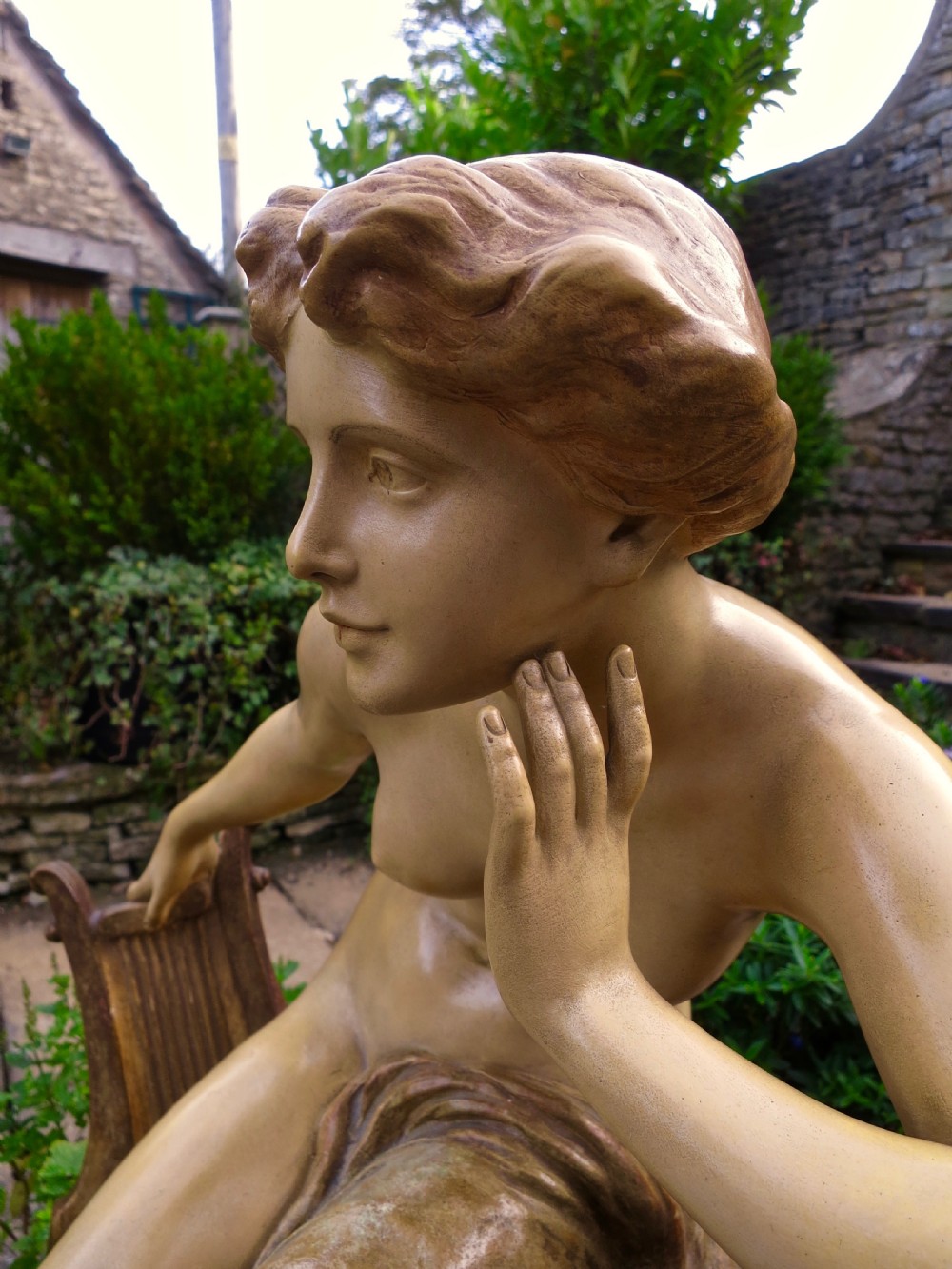 A LARGE GOLDSCHEIDER TERRACOTTA FIGURE View III