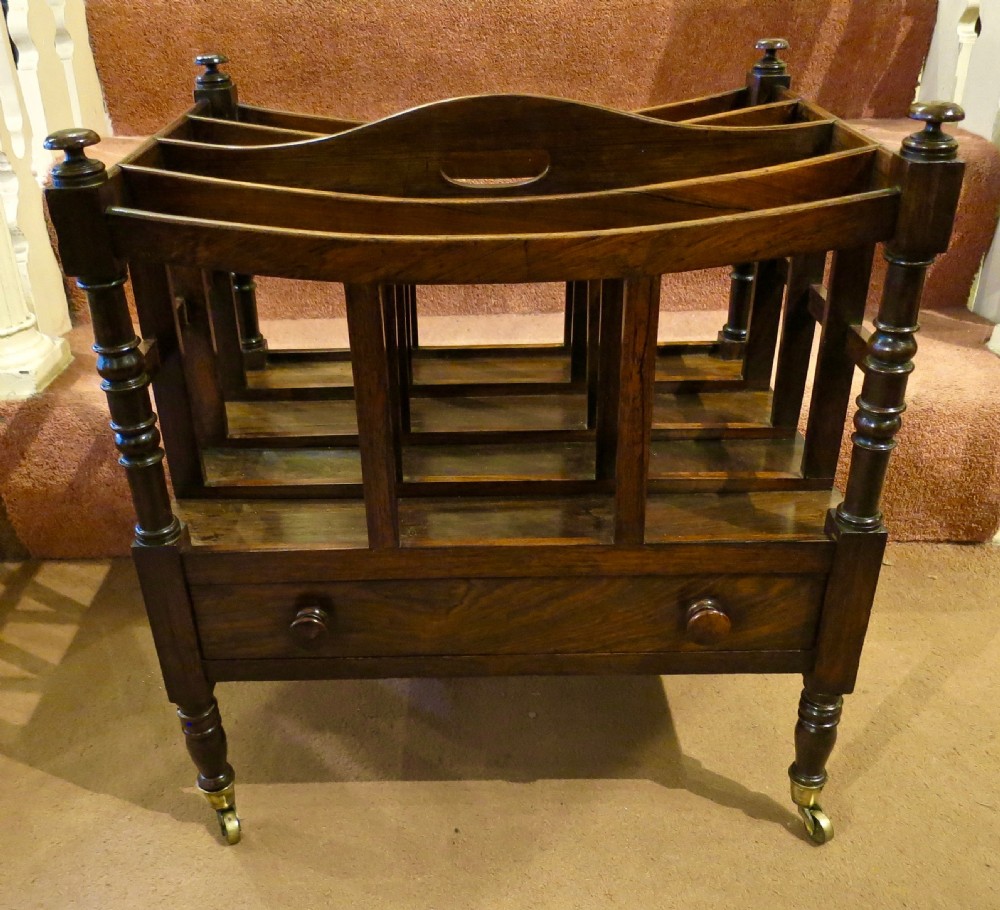 REGENCY ROSEWOOD CANTERBURY (magazine rack) View II
