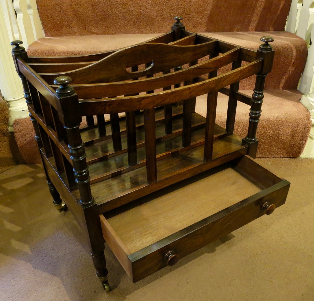 REGENCY ROSEWOOD CANTERBURY (magazine rack) View III
