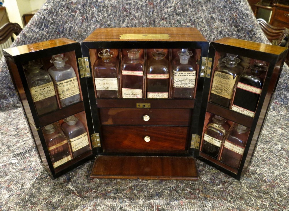 APOTHECARY'S CABINET: FULLY FITTED AND COMPLETE