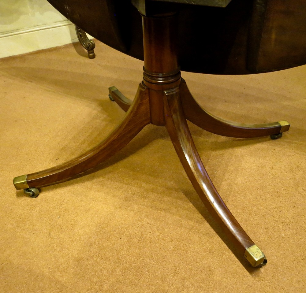 LARGE GEORGE IV OVAL DINING TABLE View IV