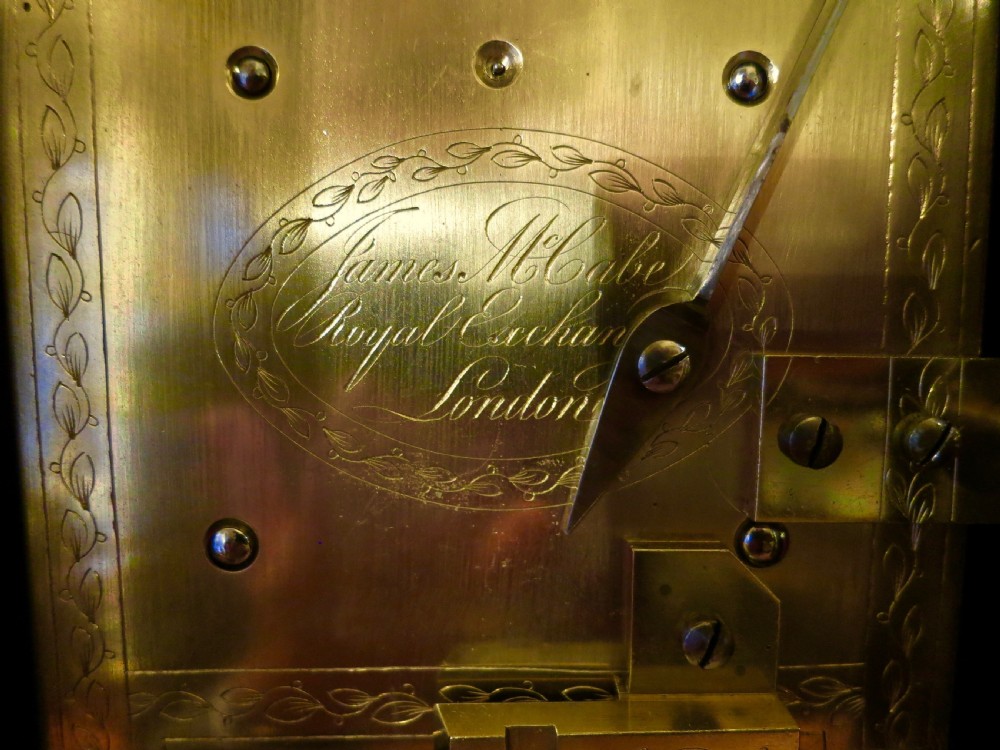 FINE REGENCY BRACKET CLOCK BY JAMES McCABE View VI