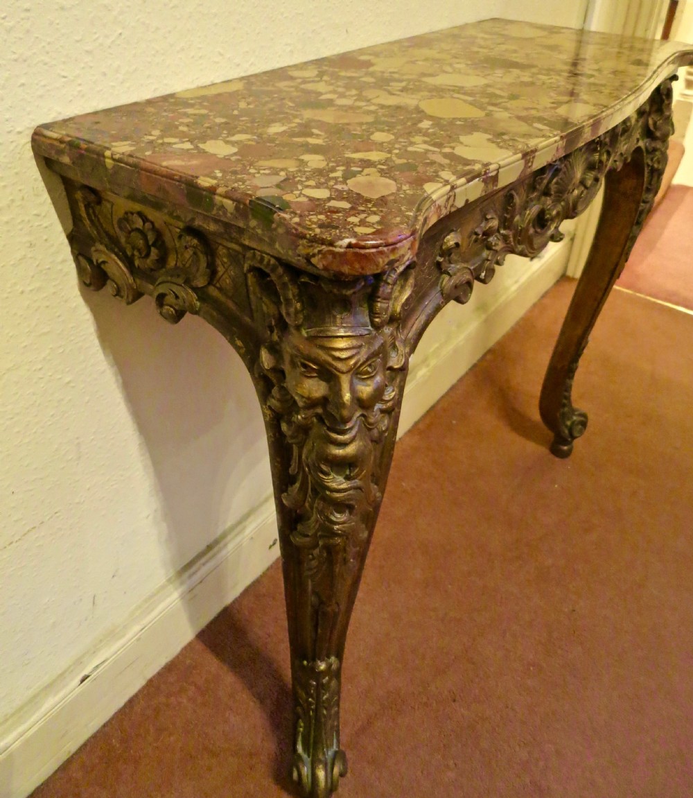 FINE PAIR OF MARBLE-TOPPED CONSOLE TABLES View IV