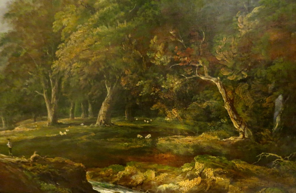 COPLEY FIELDING: LANDSCAPE OIL OF RIVER WHARFE View IV