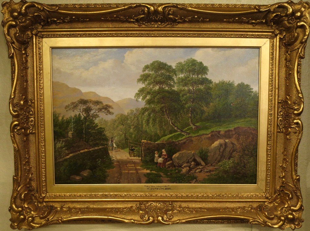 HENRY JUTSUM: ENGLISH LANDSCAPE OIL PAINTING