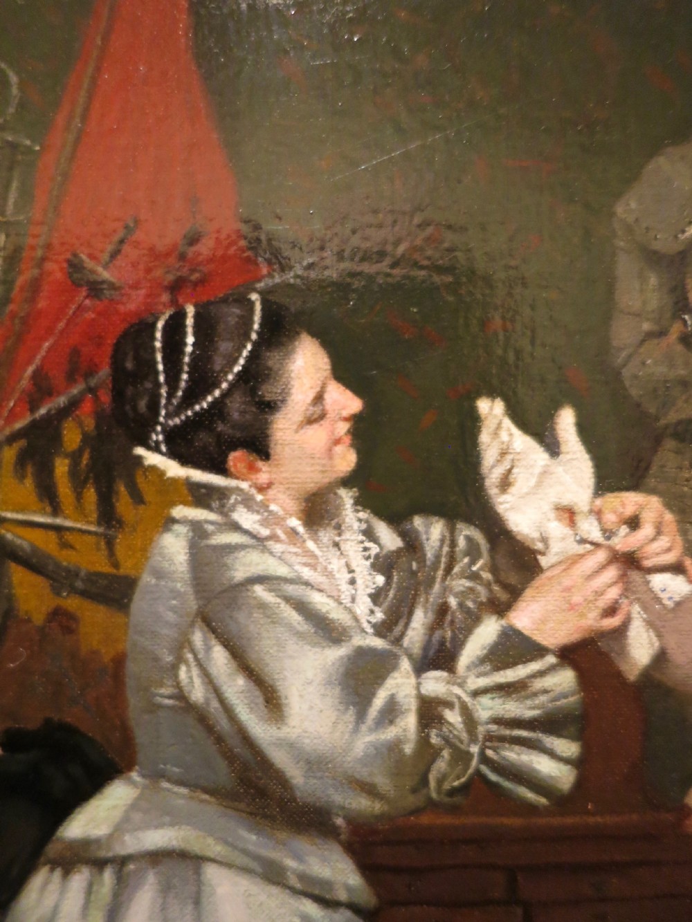 OIL ON CANVAS: ITALIAN INTERIOR SCENE View IV