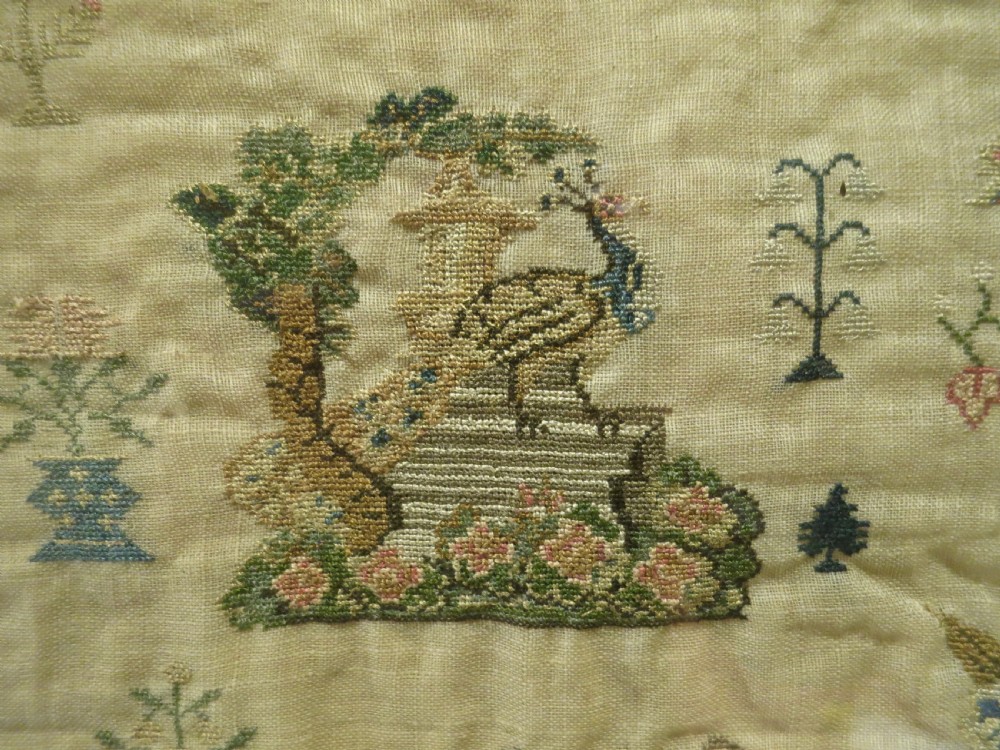 EARLY 19TH CENTURY NEEDLEWORK SAMPLER View IV