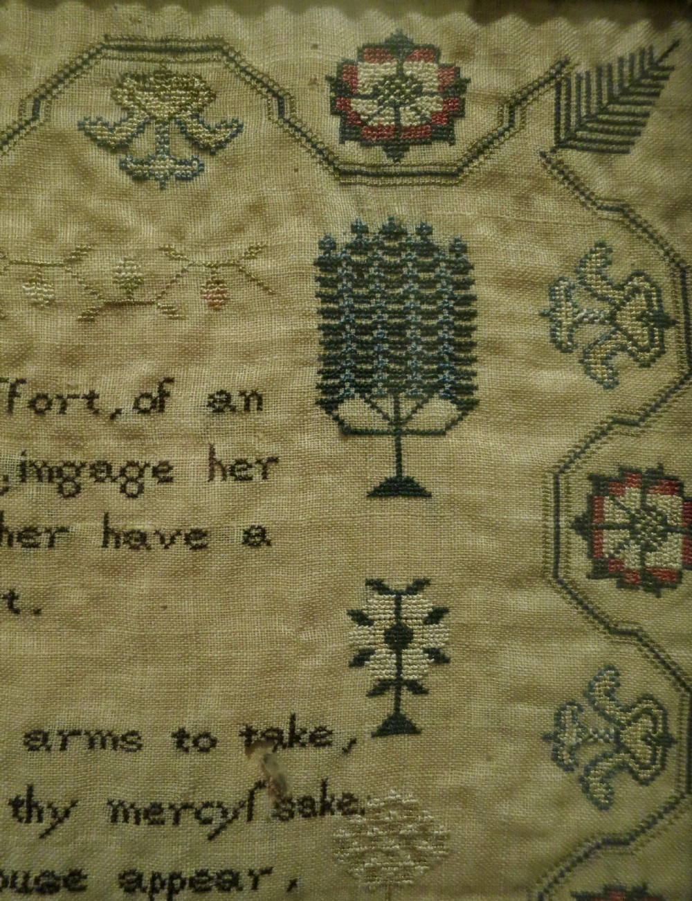 EARLY 19TH CENTURY NEEDLEWORK SAMPLER View V