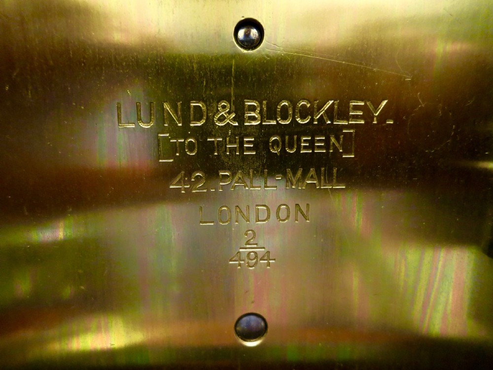3-TRAIN COROMANDEL BRACKET CLOCK BY LUND & BLOCKLEY View IV