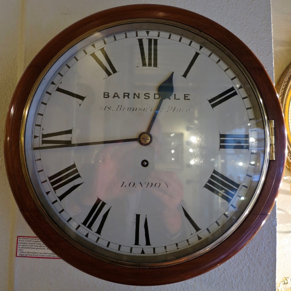 GOOD ENGLISH 8-DAY FUSEE WALL CLOCK  View III