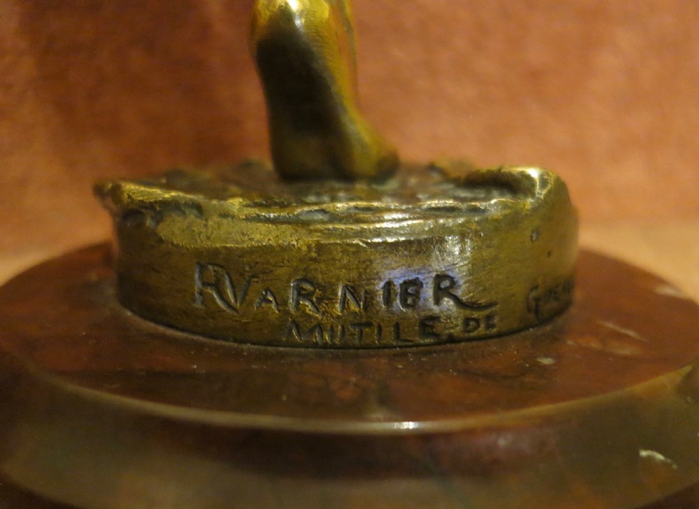 ART DECO PERIOD BRONZE DANCER BY RENE VARNIER View V