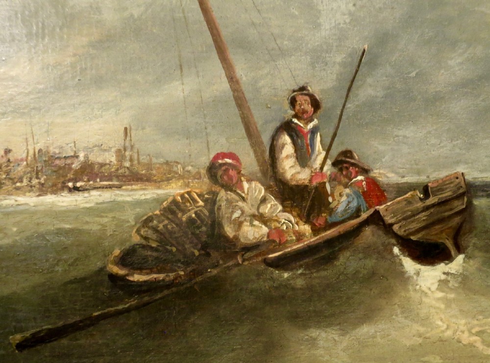 MARINE OIL ON PANEL BY WILLIAMSON (1820-1883) View III