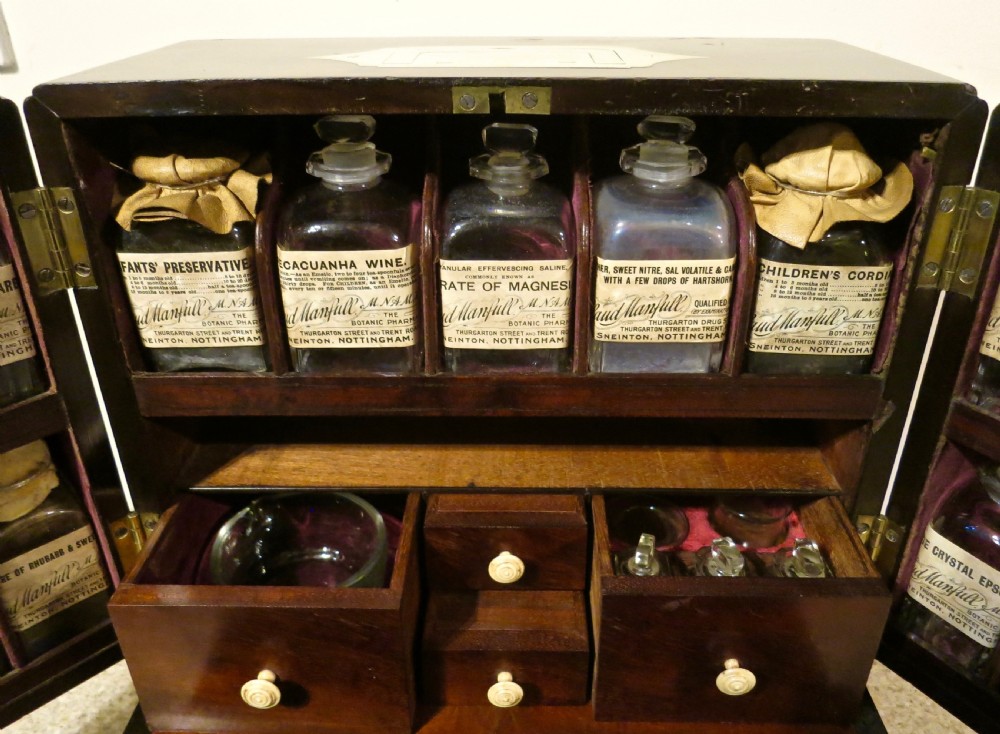 FINE LARGE DOUBLE-DOOR APOTHECARY'S CABINET View IV