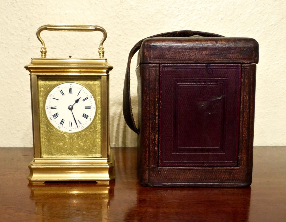 EARLY FRENCH REPEATING CARRIAGE CLOCK BY JACOT